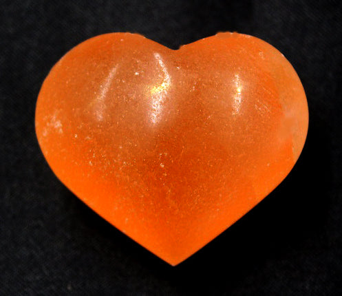 Selenite Heart - 7cm Orange Selenite Heart - 7cm Orange